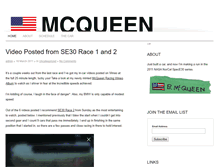 Tablet Screenshot of mcqueenracing.com